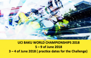 Baku 2018 Worlds Dates