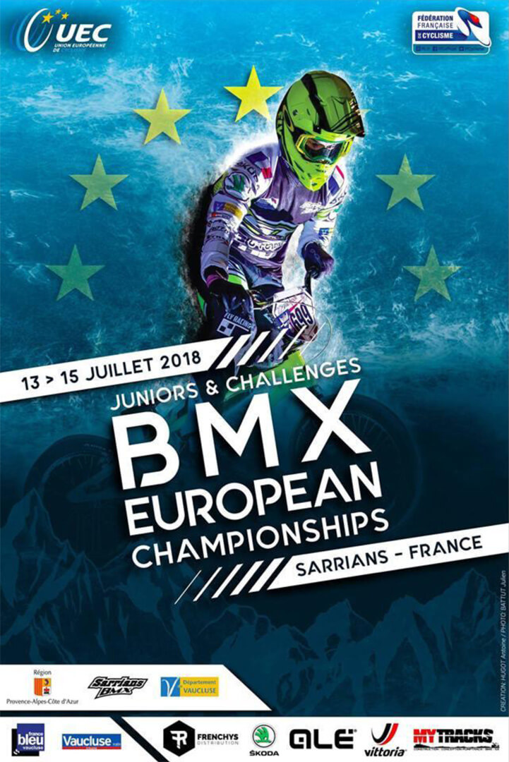 2018 UEC European BMX Championships Poster