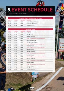 2017 UCI BMX Supercross World Cup Event Schedule Part 1