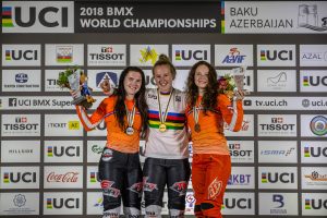 Laura Smulders 2018 Worlds Baku Podium - Craig Dutton