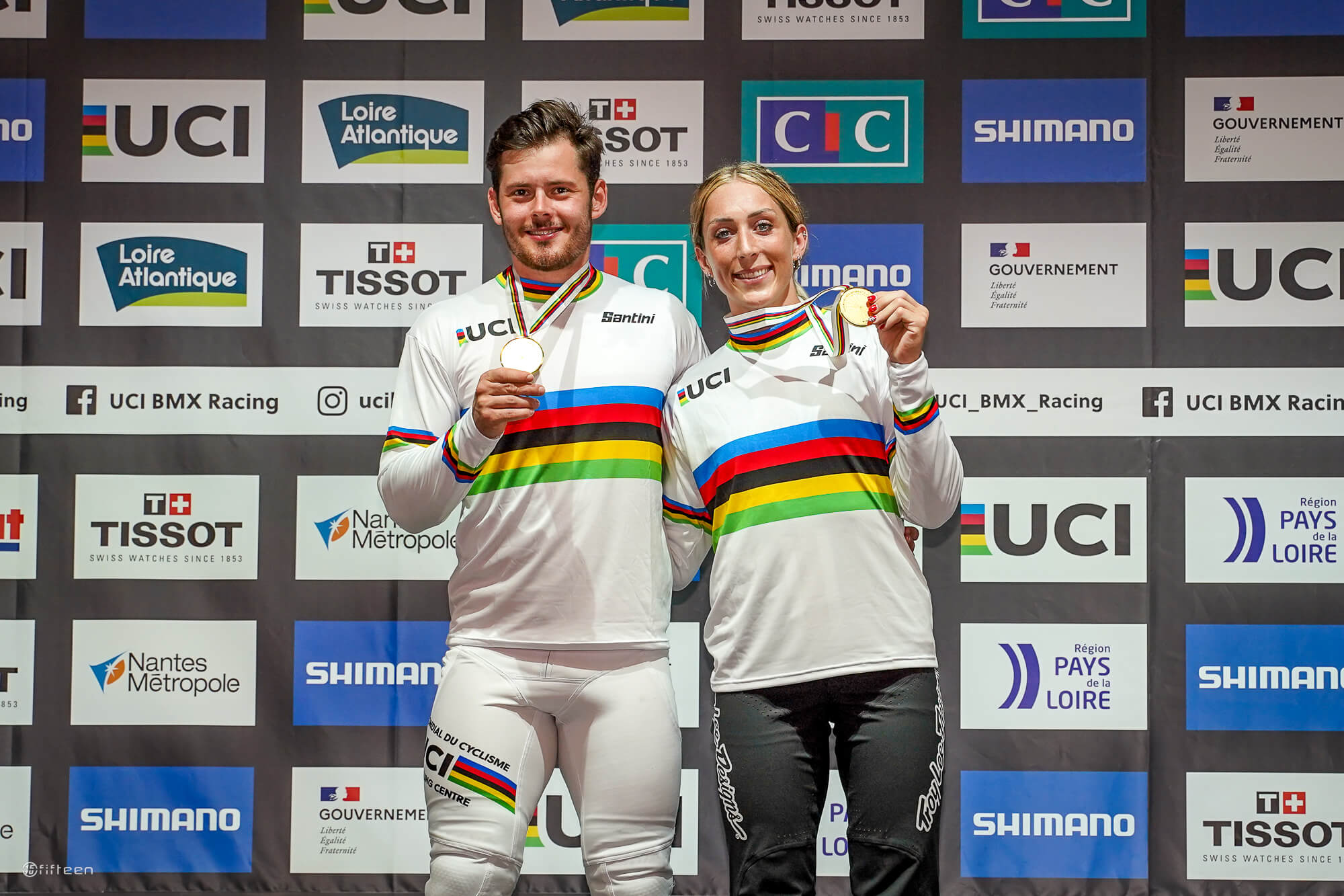 Felicia Stancil and Simon Marquart 2022 UCI Worlds Nantes -DSC05129