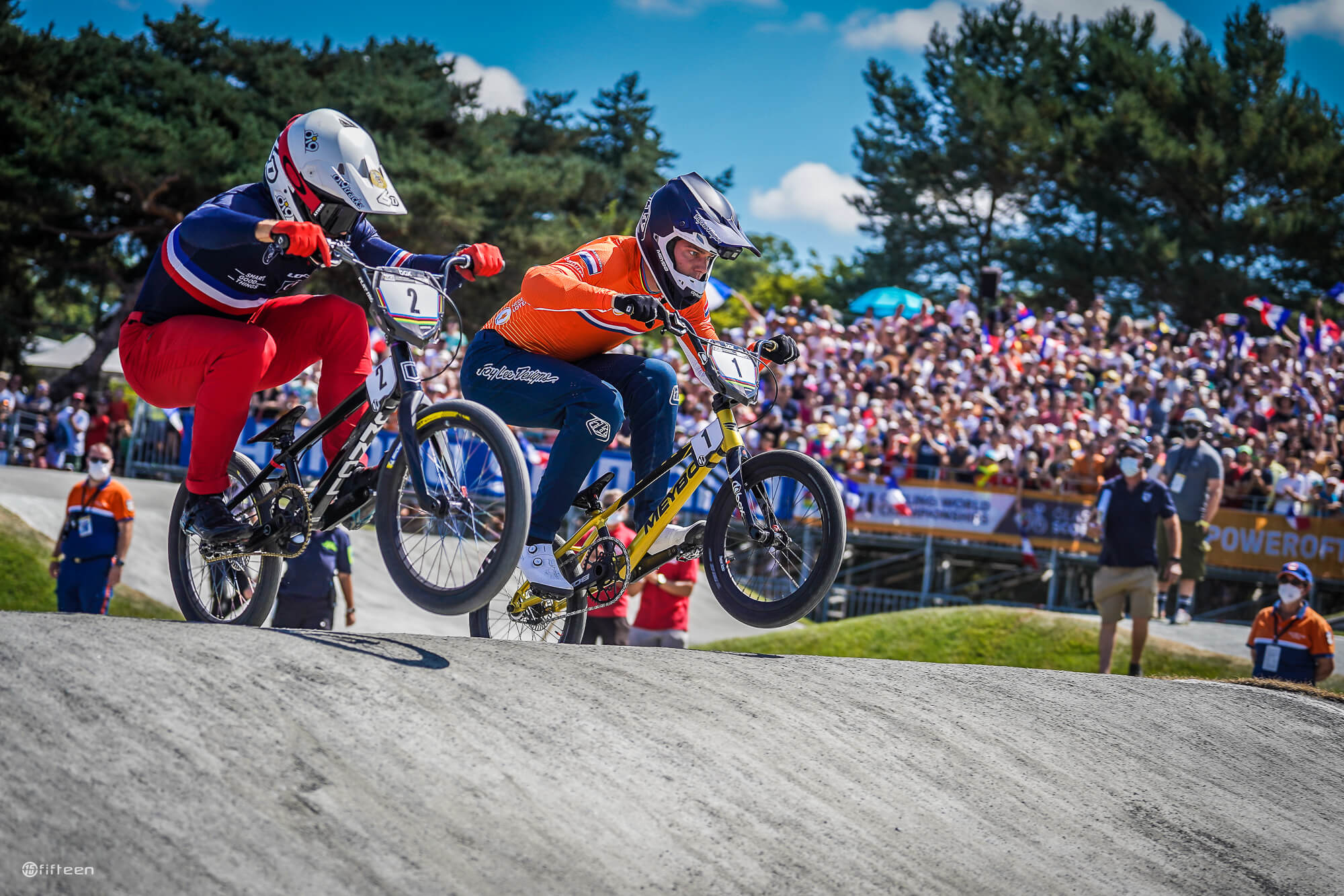 Niek Kimmann and Sylvain Andre 2022 UCI BMX Worlds France - Fifteen BMX - DSC04108