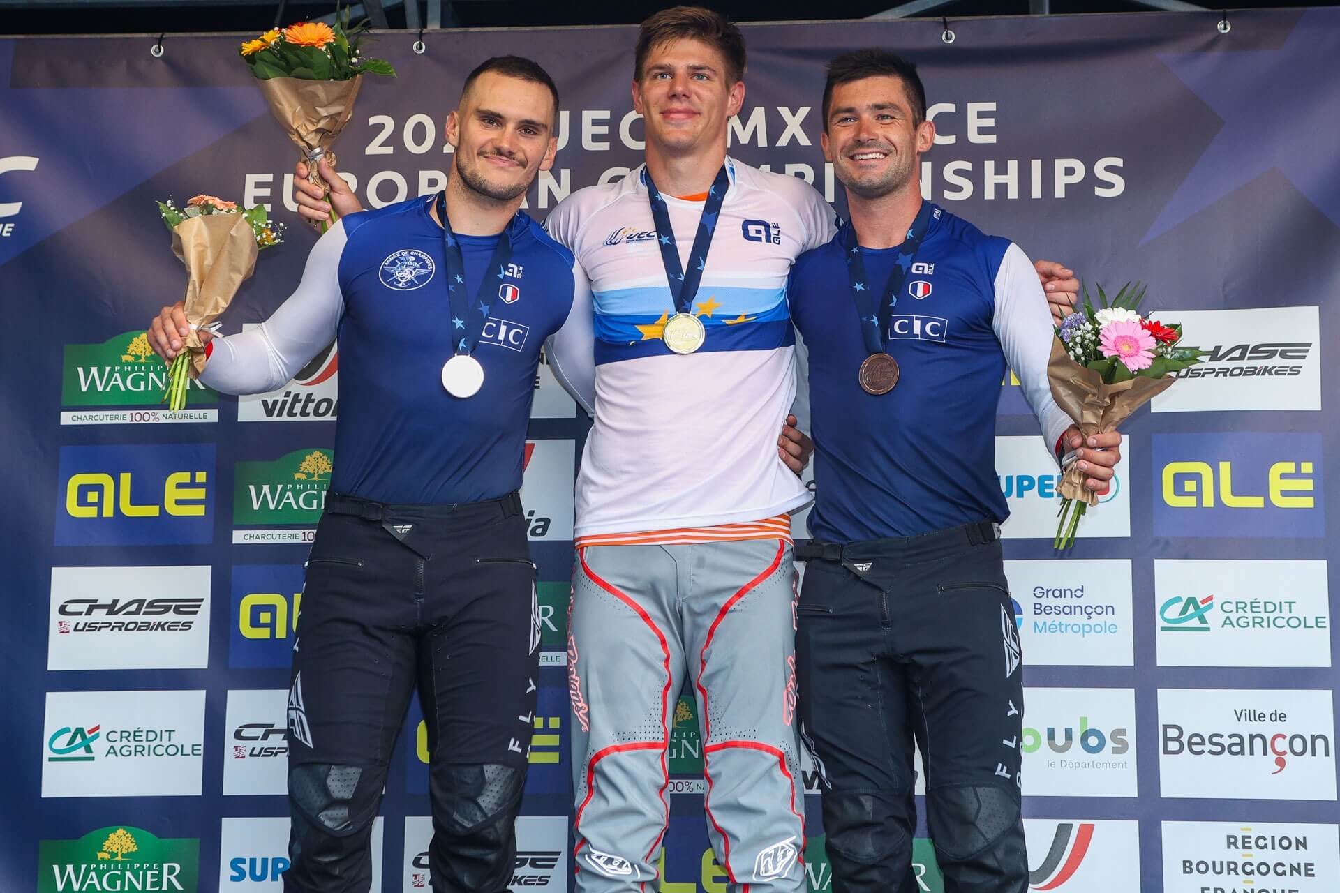 Elite Men Podium 2 - 2023 UEC European Championships France - Sprint Cycling