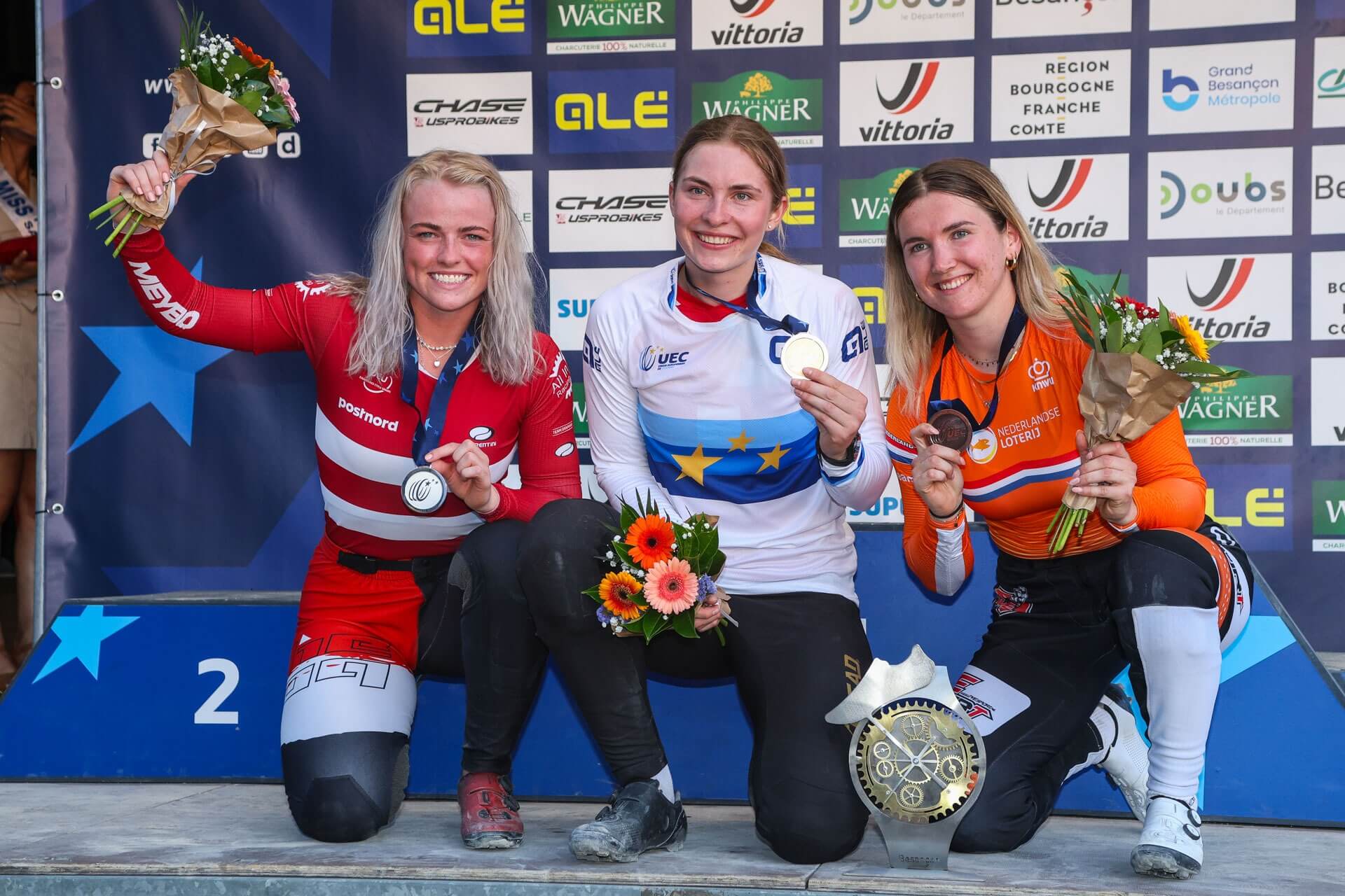 Elite Women Podium 2 - 2023 UEC European Championships France - Sprint Cycling