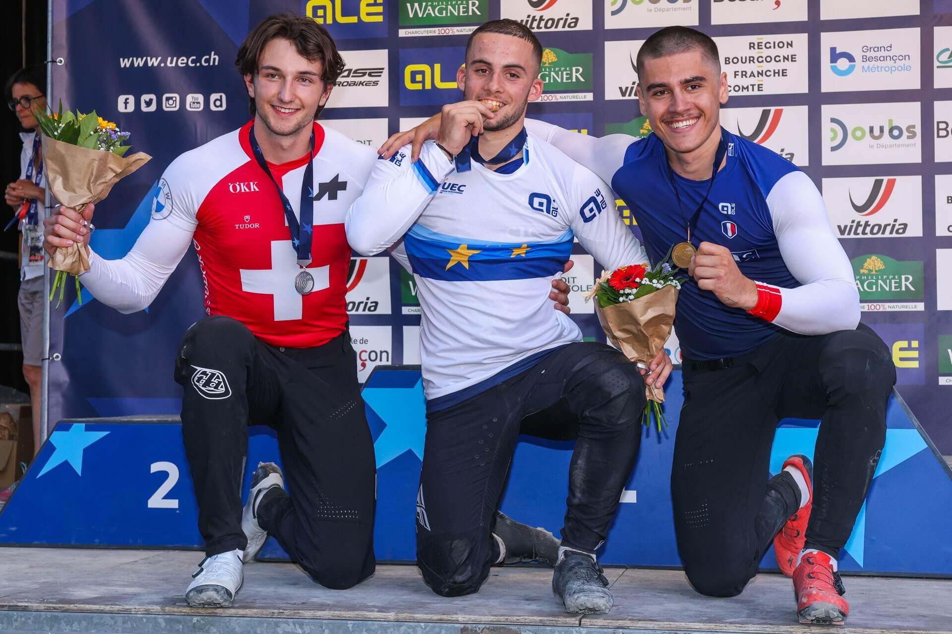 U23 Men Podium 2 - 2023 UEC European Championships France - Sprint Cycling
