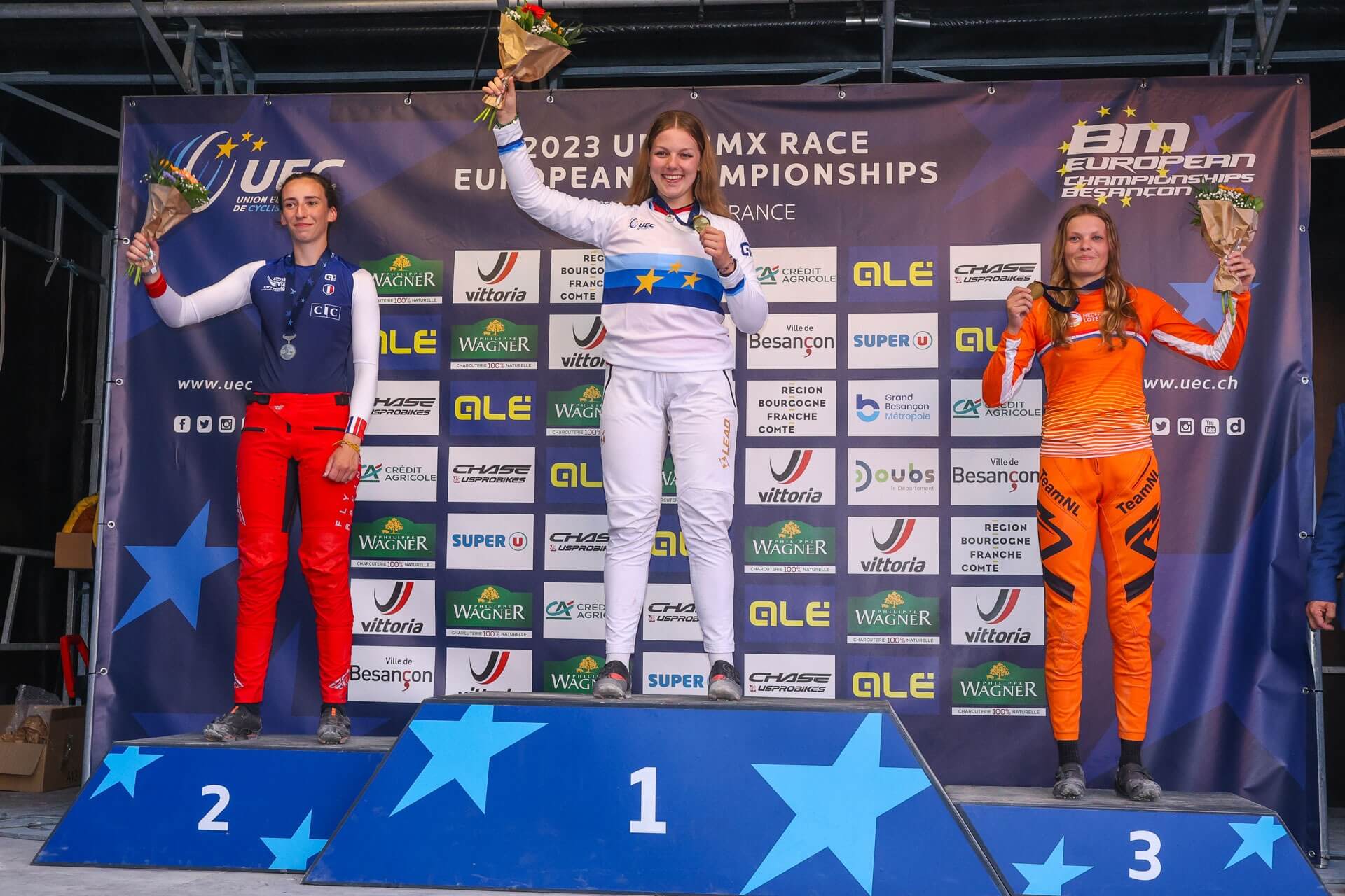 U23 Women Podium 1 - 2023 UEC European Championships France - Sprint Cycling