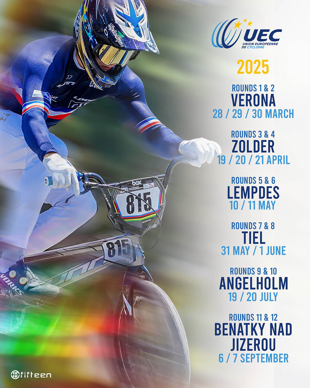 UEC 2025 Calendar R2 Fifteen BMX