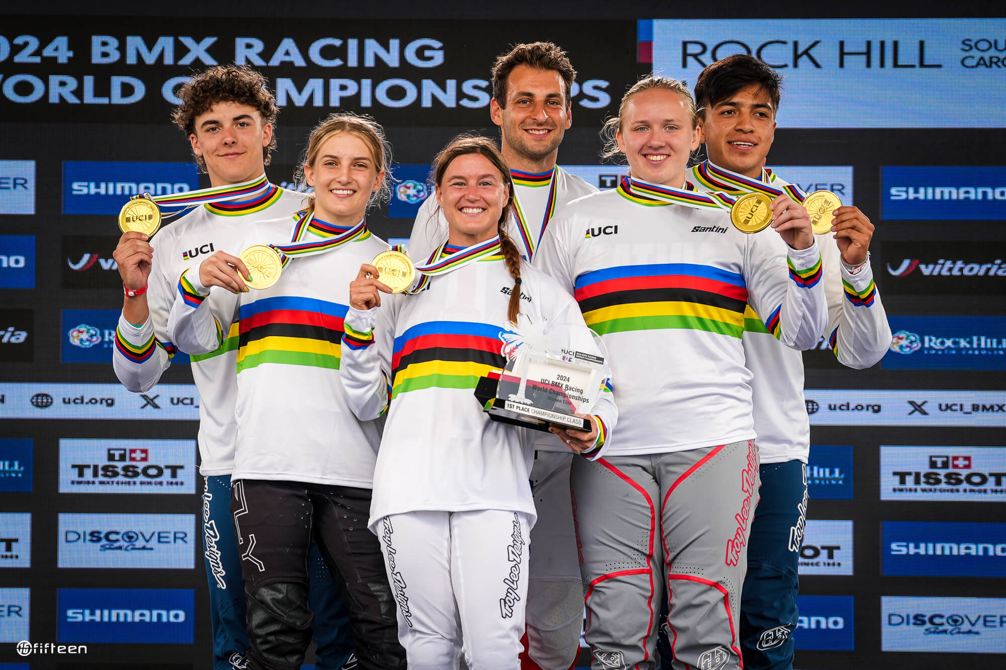 2024 UCI BMX World Championships Elite Podium - Fifteen BMX