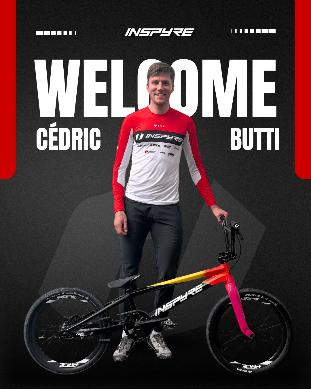 Cedric Butti joins Inspyre Bicycles 2025 - 1 Cedric Butti joins Inspyre Bicycles 2025 - 1