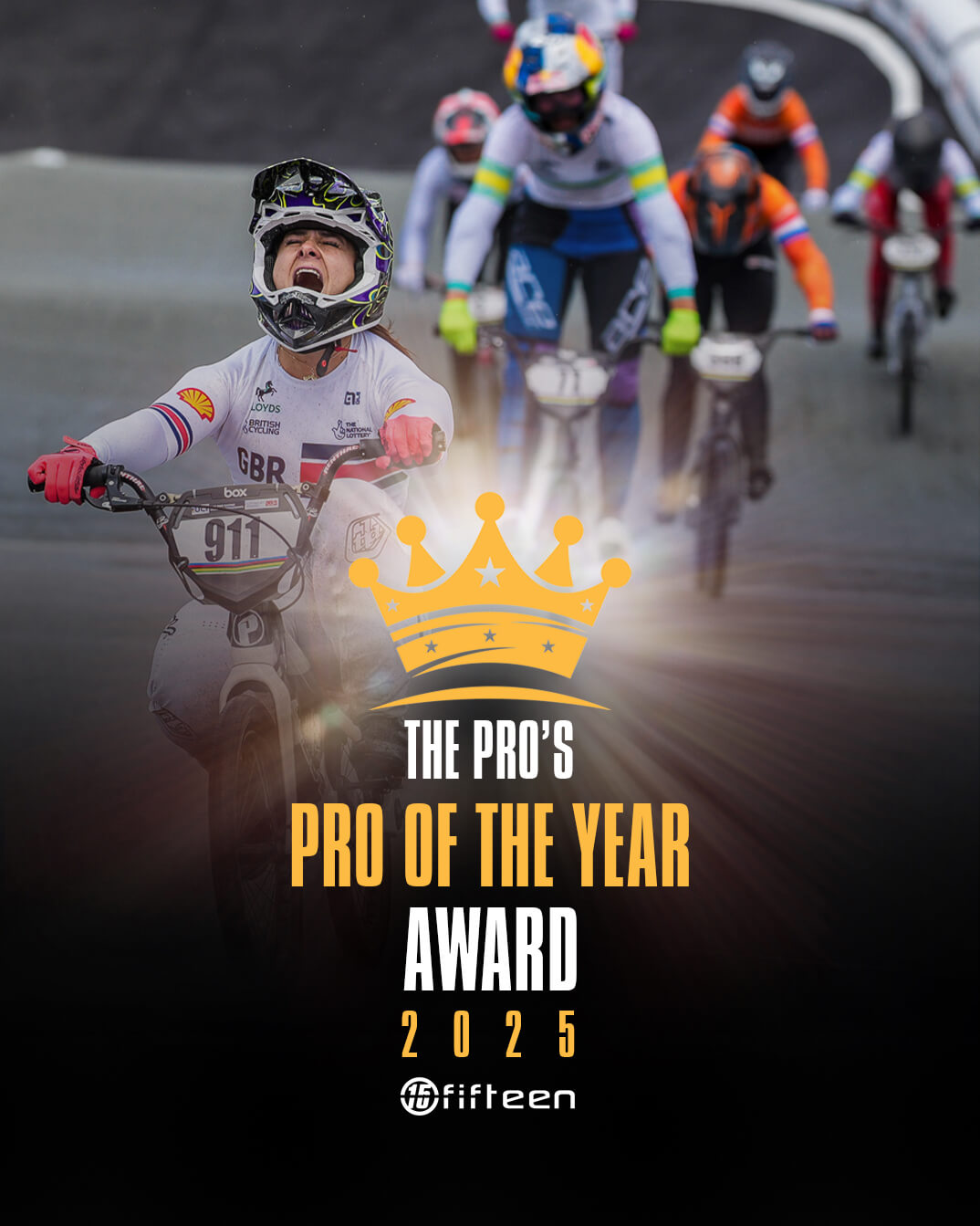 Fifteen Slider Lander Fifteen BMX Pros Pro of the Year 2025 Mobile